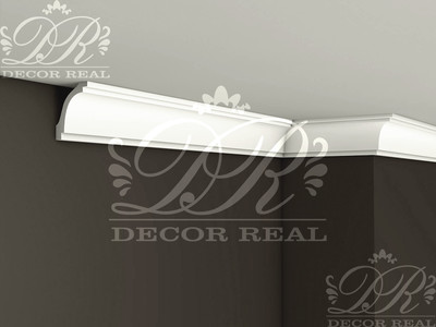 Гладкий гипсовый карниз К14. Гладкий гипсовый карниз К14 от Decor Real.