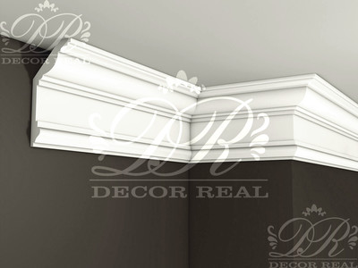 Гладкий гипсовый карниз К19. Гладкий гипсовый карниз К19 от Decor Real.