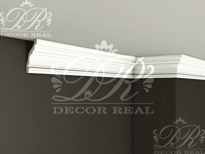 Гладкий гипсовый карниз К26. Гладкий гипсовый карниз К26 от Decor Real.