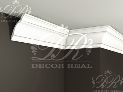 Гладкий гипсовый карниз К2. Гладкий гипсовый карниз К2 от Decor Real.