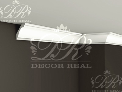 Гладкий гипсовый карниз К5. Гладкий гипсовый карниз К5 от Decor Real.
