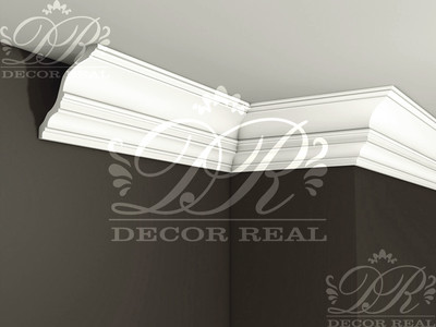 Гладкий гипсовый карниз К11. Гладкий гипсовый карниз К11 от Decor Real.