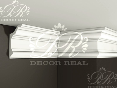Гладкий гипсовый карниз К22. Гладкий гипсовый карниз К22 от Decor Real.