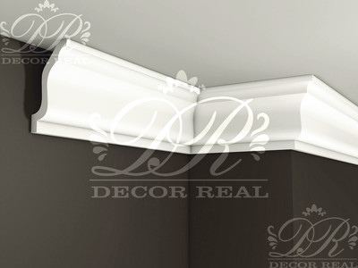 Гладкий гипсовый карниз К29. Гладкий гипсовый карниз К29 от Decor Real.