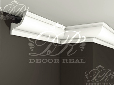 Гладкий гипсовый карниз К36. Гладкий гипсовый карниз К36 от Decor Real.