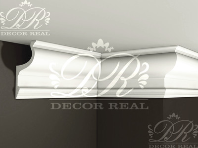 Гладкий гипсовый карниз К39. Гладкий гипсовый карниз К39 от Decor Real.