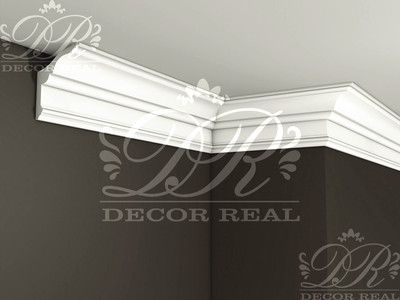 Гладкий гипсовый карниз К32. Гладкий гипсовый карниз К32 от Decor Real.