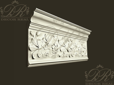 Потолочный карниз с декором КД4. Потолочный карниз с декором КД4 от Decor Real.