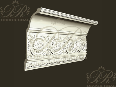 Потолочный карниз с декором КД17. Потолочный карниз с декором КД17 от Decor Real.