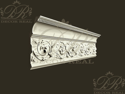 Потолочный карниз с декором КД8. Потолочный карниз с декором КД8 от Decor Real.