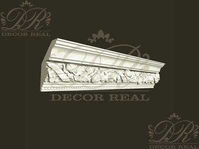 Потолочный карниз с декором КД14. Потолочный карниз с декором КД14 от Decor Real.