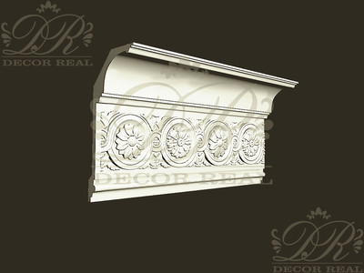 Потолочный карниз с декором КД16. Потолочный карниз с декором КД16 от Decor Real.