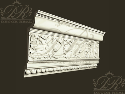 Потолочный карниз с декором КД19. Потолочный карниз с декором КД19 от Decor Real.