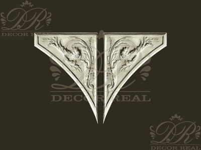 Гипсовый угол У41. Гипсовый угол У41 от Decor Real.